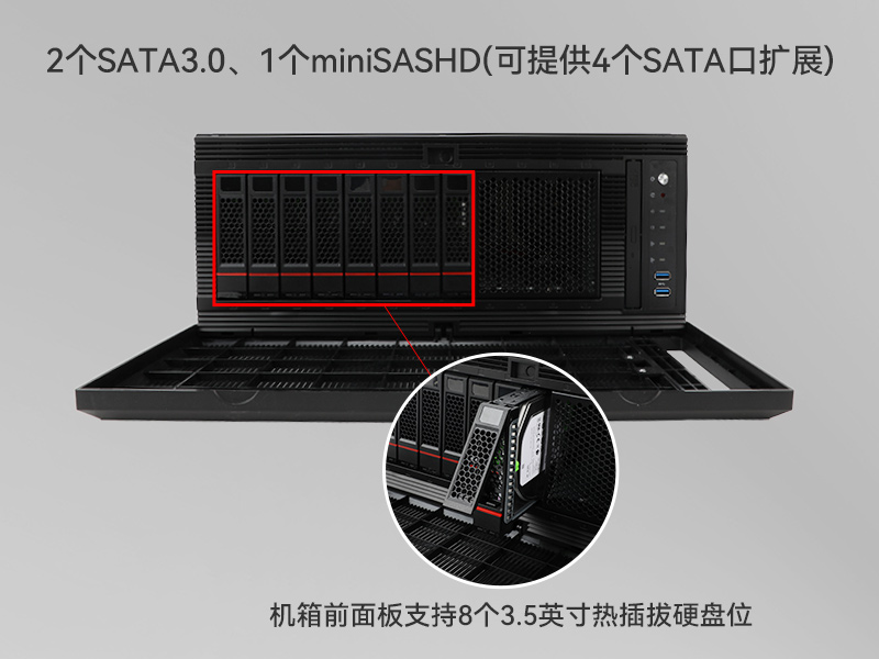 高性能4U工控機,人工智能深度學(xué)習(xí)主機方案,DT-46508-BC621MZ